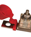 Beefy Fuse Block Terminal For DC Main Inverter Windlass And Bow Thruster Circuits Up To 300 Amps Per Block 58V DC Max, close-up view