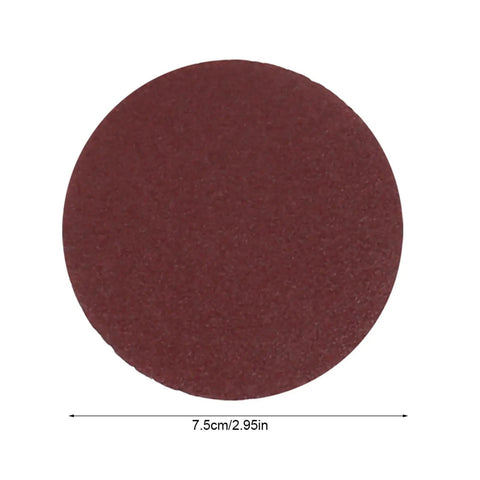 Super Smooth Sandpaper Kit With 100 Ultra Versatile Grit Sanding Discs And Backers, 3-inch red sanding disc shown.