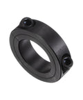 Heavy Duty Double Split Shaft Collar With Set Screw For Drive Shafts And Motor Bases Use Carbon Steel With Black Oxide Finish 1-1/8 In Rod