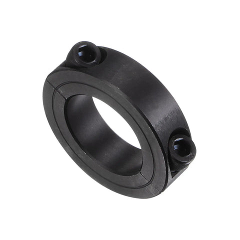 Heavy Duty Double Split Shaft Collar With Set Screw For Drive Shafts And Motor Bases Use Carbon Steel With Black Oxide Finish 1-1/8 In Rod