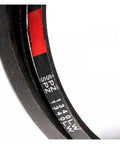 Japan Rubber Narrow V Belt Drive Belt For Machine Tools And Conveyor Rollers Low Elongation Wear Resistant Pro Grade Heavy Duty Power Transfer Quiet Smooth Running High Load Capacity 5 Pieces Pack close-up of black belt with red inner layer