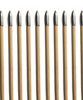 100 Grain Glue On Field Points For Archery Target Practice, Replacement Arrow Tips, Bamboo Arrows, 9mm Outer Diameter
