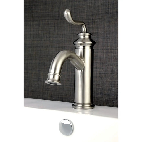 Royale LS5413RL Brushed Brass Bathroom Faucet With Solid Brass Construction Drip Free Ceramic Disc Cartridge Deck Mount