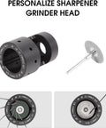 Pro Grade Tungsten Sharpener Grinder Head For TIG Welding Rotary Tool with wheels, aluminum multi-angle head