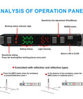 Operation panel of Optical Fiber Amplifier Sensor Photoelectric Switch With NPN PNP Outputs NO NC Adjustable High Sensitivity