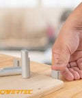 Rock Solid Workbench Clamp Set For Woodworking Holds Your Boards Tight Includes two holdfasts placed on wood surface.