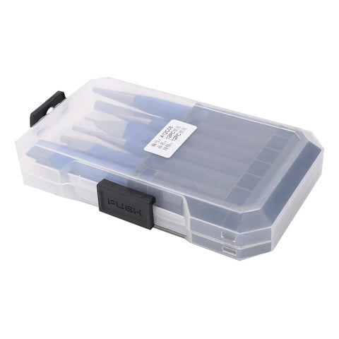 Heavy Duty Workhorse 12 Piece Chisel And Punch Kit In CRV Chrome Vanadium Steel heat treated box with transparent lid