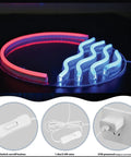 Tropical Sunset Sea LED Neon Sign 12x12 Inches Handmade Wall Decor USB Powered Night Light for Bedroom Living Room Kitchen