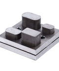 Versatile Alloy Steel Punch Die Disc Set for Jewelry Crafting and Metal Beading, shown in compact square configuration