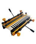 Precision Dovetail Router Jig Built Tough Aluminum Template For Smooth Sailing In Drawer And Cabinet Joinery Professional Woodworker Alignment Tool Accommodates Up To Twelve Inches, shown with adjustable clamps.