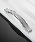 Crystal Rhinestone Cabinet Handles And Knob Pull Set In Silver Zinc Alloy, modern style handle on cabinet surface