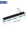 Four Pack Straight Dual Linear Slide Potentiometers 8 Pin A10K 75mm Long 60mm Travel 4x15mm Handle Faders