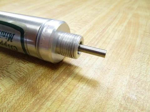 M46 17-1 Pneumatic Cylinder 11/32 Inch Bore With 1/4 Inch Pin Body Length 1 Inch Industrial Grade Air Actuator For Tight Spaces Perfect For Automation DIY Projects Pro Grade Reliability And Easy Install, threaded end view
