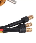Rad RC Fixed Wing Upgrade Pack Featuring 2212 1400KV Brushless Outrunner Motor connectors and gold-plated terminals for easy installation.