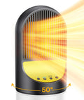 Crank Up The Heat 1500W Space Heater For Your Desk And Office, Portable PTC Ceramic Heater With Thermostat, 50 Degree Oscillation