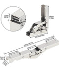 Sturdy Stainless Self Closing Reversible Door Hinge Set Two Piece With Self Locking Folding Bracket For Cabinets And Doors Hidden Mount Built To Last Works Smooth Ideal For Kitchen Office Bathroom Bedroom dimensions diagram
