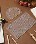 Top Shelf 3 Track Cribbage Board Templates Cut From Crystal Clear Acrylic Router Jig with precision holes for woodworking.