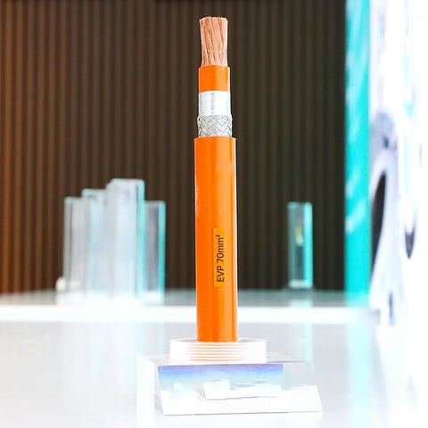 Premium Workhorse XLPE Seventy Square Millimeter Shielded Electric Vehicle High Voltage Cable With Oxygen Free Copper Conductors