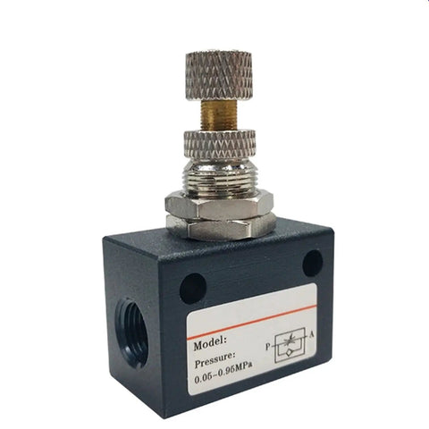 Heavy Duty One Way Pneumatic Throttle Flow Control Valve Works Like A Charm For Shop Air Lines And Garage Builds Effortless Quarter To Eighth Inch Thread Mounting Keeps Your Project Running Smooth