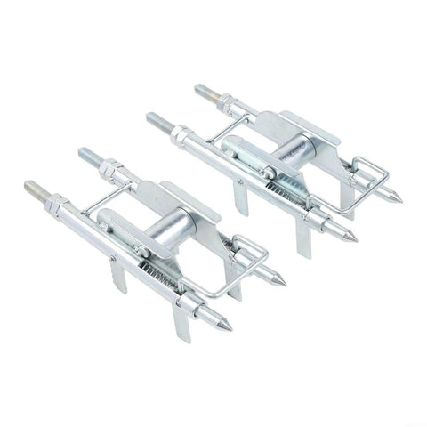 Must Have Pro Grade Wire Threader for Electricians Super Handy Cable Pulling Tool for Junction Boxes and Enclosures Compact One Person Install Helper Solid Metal Build Silver Finish 2 Piece Set, two silver metal tools