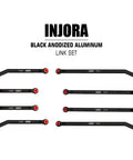 High Clearance Front 4 Link Set For SCX24 Gladiator And Dodge Power Wagon 1/24 RC Crawler Aluminum Black 8 Piece beefed up upgrade kit