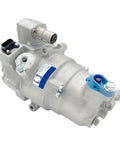 Electric AC Compressor B30EV ETS34GYBGAA with reinforced steel housing for quick swap and efficient cabin air cooling.