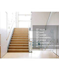 Top Shelf Solid Wood Stair Banister Handrail With Anti Slip Pine Railing And Wall Mount Brackets For Indoor Outdoor Spaces, featured on a staircase.