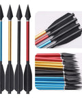 Colorful 12 Piece Aluminum Crossbow Bolts With Removable Broadheads For Outdoor Shooting And Training Durable Archery Arrows