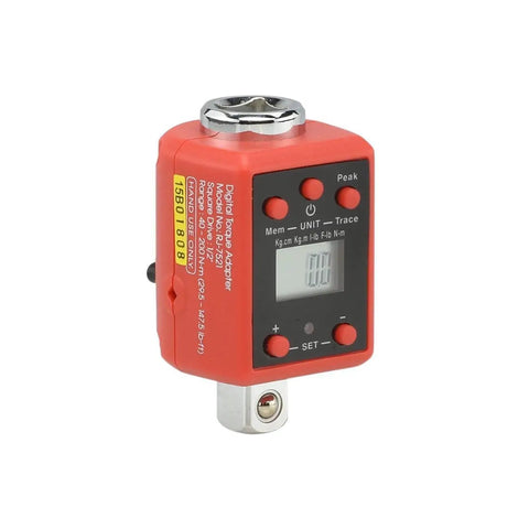 Half Inch Digital Torque Adapter Converts Any Ratchet Into a Precision Torque Wrench with a Digital Gauge, Bi-Directional Calibration.