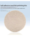 Top-Tier Wool Felt Polishing Pads For 75-180mm Wheels, 3-7 inches, self-adhesive disc for buffing car paint and stainless surfaces.