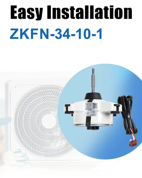 Brushless DC Air Conditioner Motor Replacement With Variable Frequency Control 310V 34W 0.16A 1000 RPM Outdoor Fan Motor
