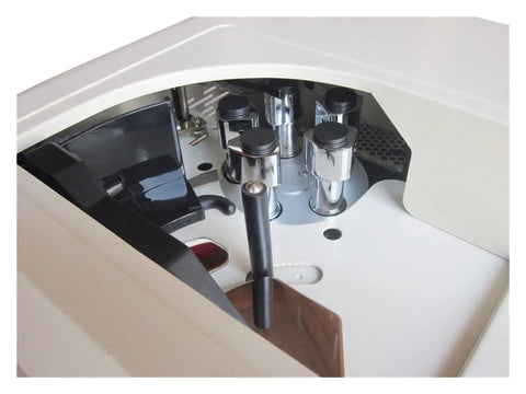 Inside view of All In One Money Counter Machine Bundle With Plug And Play Auto Feed And Crisp Digital Display for fast bill counting.