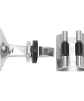 Aramox 316 stainless steel door stopper and roller catch with mounting plate, marine-grade hardware
