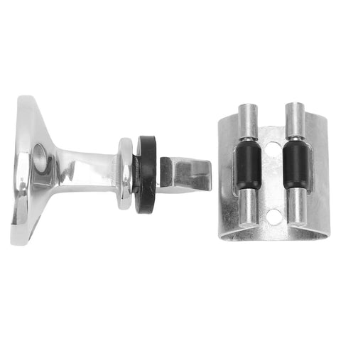 Heavy Duty 316 Stainless Steel Door Stopper With Polished Roller Design For Secure Fixation On Boats RVs Homes Yachts And Ships.