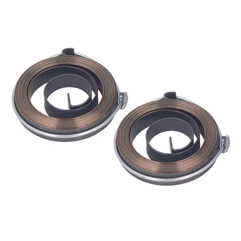 Replacement Drill Press Return Springs Set Of 2 With Chrome Plated Steel Quill Coils For Bench Drills Works In Horizontal And Vertical Mounts
