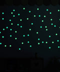Glow In The Dark Luminous Star Wall Decals Set 100 Multicolor Pieces For Kids Room Nursery And Ceiling Decor Easy Peel And Stick Lit Night Sky Glow In The Dark Wall Stickers For Bedroom glowing on wall