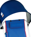 Clip On Personal Sun Shade For Beach Chairs, Adjustable Forward Or Back, No Umbrella Needed, Customizable Shade, Navy