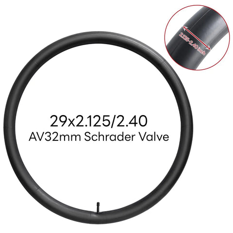 Everyday Durable 29 Inch Bike Inner Tube 29x2.125 To 2.40 With AV32mm Schrader Valve Replacement For City Road And Mountain Bikes