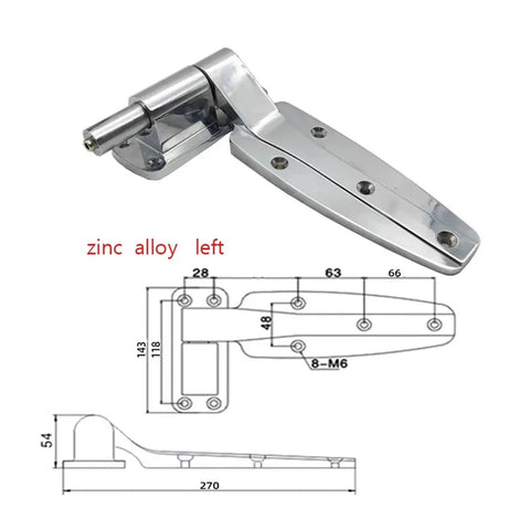 Built Tough Flat Door Hinge Lift For Industrial Equipment And Shop Doors, Durable Steel Door Hardware Part With One Color Finish