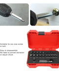 Kick Some Ass With This High Speed Steel Nan Screw Removal Drill Bit Set, A Total Game Changer For DIYers Fixing Stripped Bolts And Broken Fasteners In Your Garage Or Home Workshop Without Any Drama Or Stress. HSS extractor set in red case with adapter and bit holder