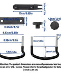 Universal Roof Rack U Bolt Clamps And Stainless Steel U Brackets Installation Kit For Cars And Trucks 85mm Inner Width dimension diagram