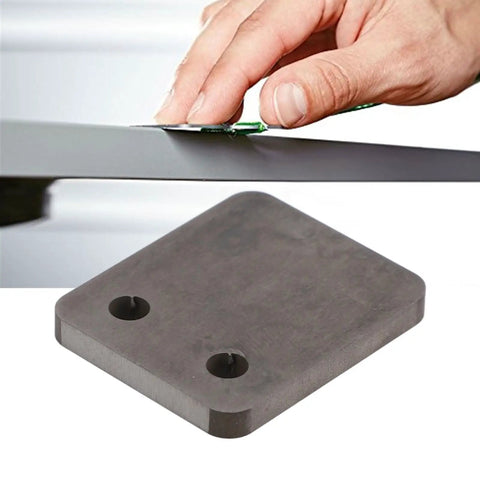 Heavy Duty Stainless Steel Paint Scraper in use on a car surface, ideal for touch ups and dent repairs, rustproof and wear resistant tool.