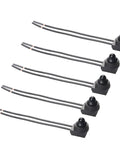 5 Pack 12V Push Button Switches Waterproof On Off Micro Light Toggle for Motorcycle Car Truck Boat Marine Black 6A Surface Mounted