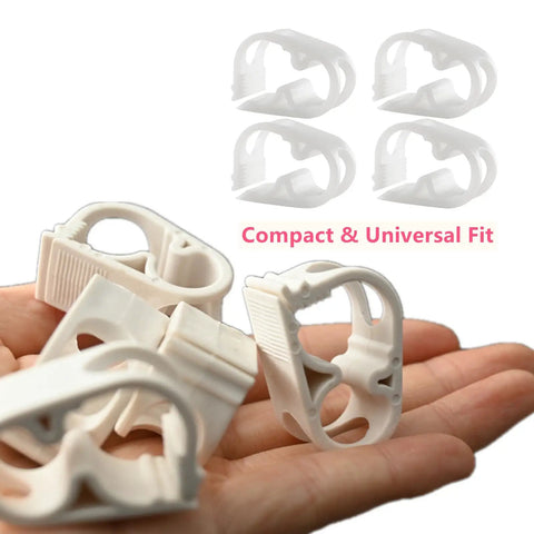 24 Pack Adjustable Plastic Tubing Clamps For Quarter To Half Inch Tubing, Pinch Valve Flow Control Fittings, in hand