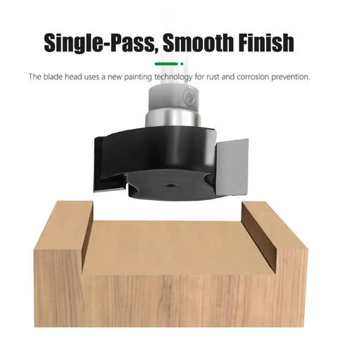 Premium 1/4 Inch T-Slot Router Bit With Precision Bearing Guide cutting a slot on wood for smooth finishes.