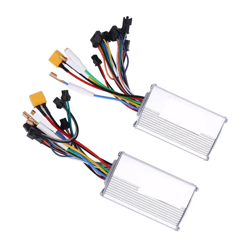 Dual Drive Motor Controller For Electric Bikes And Scooters, 48V 25A 1200W Power Management, Aluminum Alloy Housing