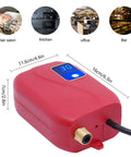 3000W Electric Mini Tank Water Heater Under Sink Real Quick Hot Water Solution For RV Camper Kitchen Easy Wall Or Floor Mount Setup Digital Temp Control 68 To 122F Sweet Spot For Point Of Use Needs with digital display and connection port