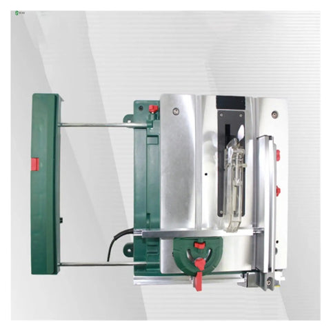 Mini Table Saw For Home Diy Projects Portable Woodworking Power Tool compact saw with sharp steel blade and adjustable components.
