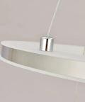 Detail of Nature White LED Acrylic Pendant Light Fixture With Three Ring Design for Dining Room and Kitchen Island