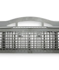 Front view of Dishwasher Silverware Basket Assembly 8562081 Replacement OEM Part For Most Dishwashers Durable Stainless Basket